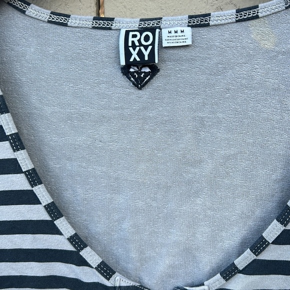 Roxy Dress Casual Beach Wear Summer Vacation Surfer Girl Striped Size M - Picture 3 of 5